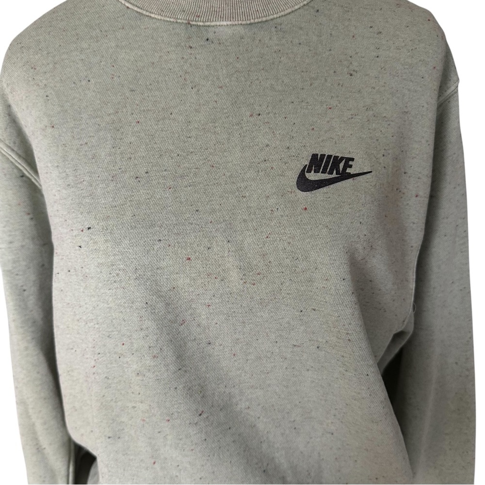 Nike Mint Foam Revival Fleece Green Speckled‎ Crewneck Men's Size Small - Picture 3 of 7